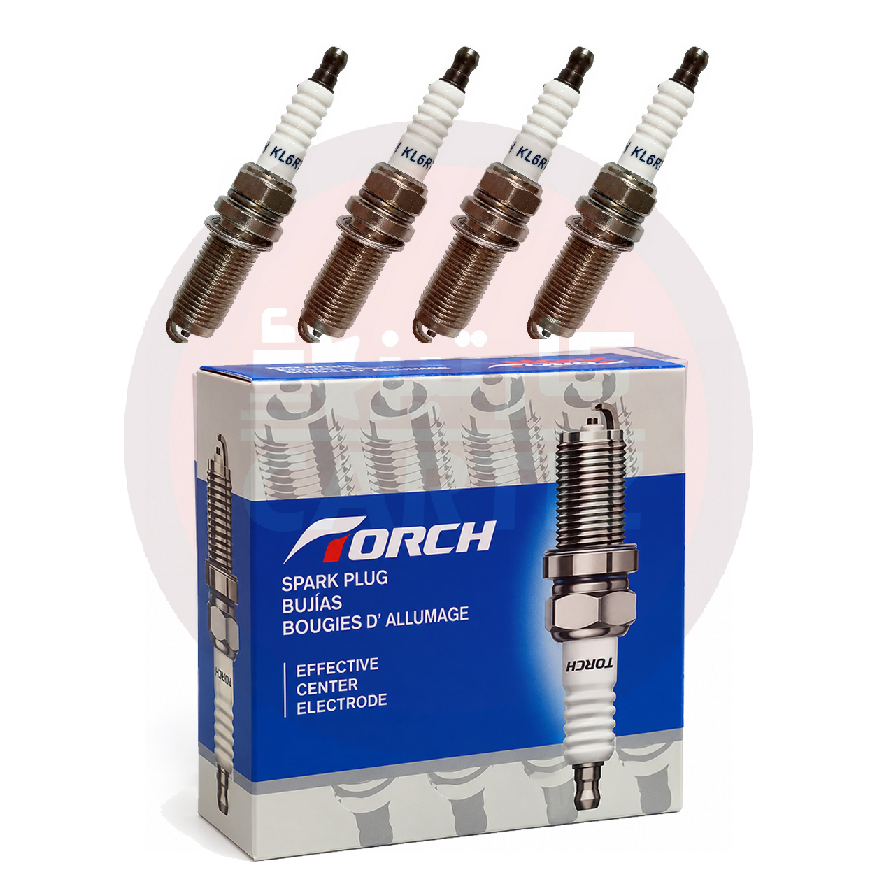 شمع پایه بلند FMC SX5 اصلی TORCH KL6RTC (بسته 4 عددی)