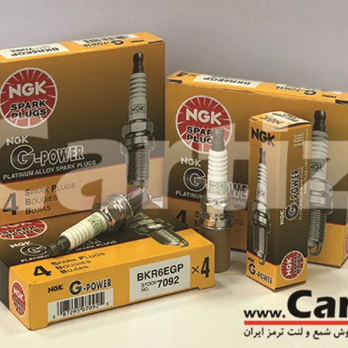 شمع سوزنی پلاتینیوم پایه کوتاه NGK ژاپن 7092 BKR6EGP