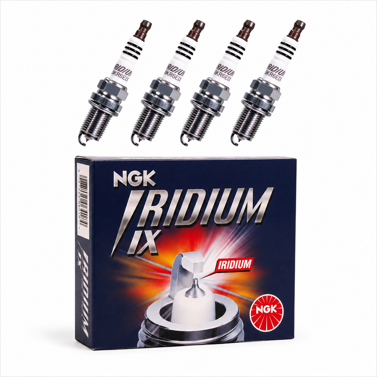 شمع سوزنی ایریدیوم سورن/سورن پلاس NGK BKR6EIX 6418 (بسته 4 عددی)