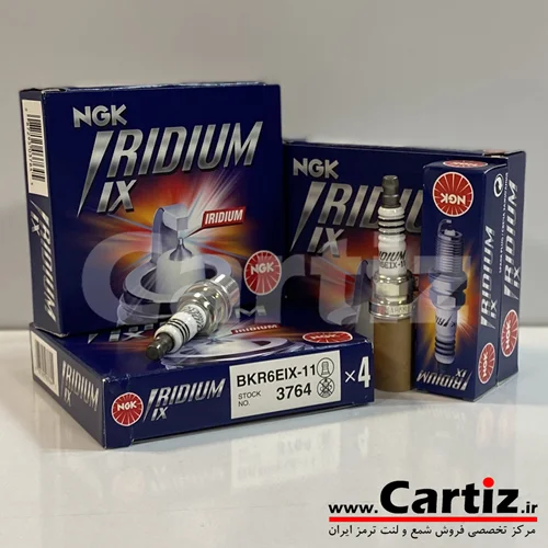 شمع سوزنی ایریدیوم پایه کوتاه NGK ژاپن 3764 BKR6EIX-11
