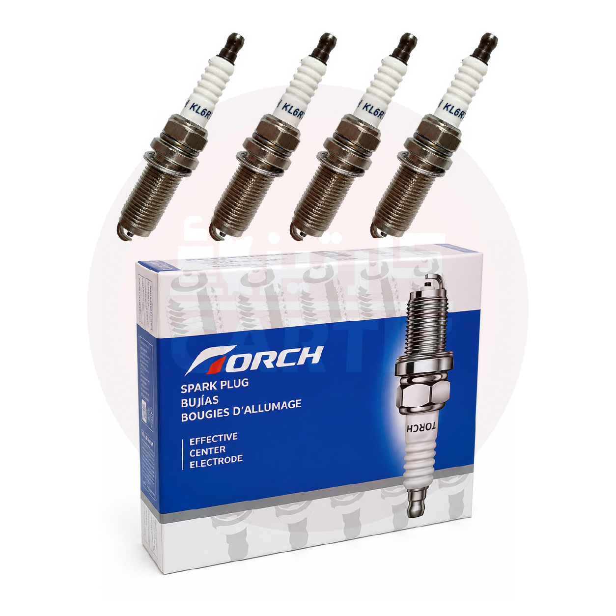 شمع پایه بلند FMC SX5 اصلی TORCH KL6RTC (بسته 4 عددی)