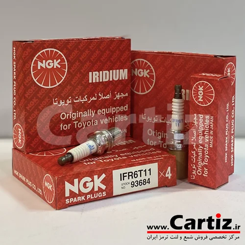 شمع سوزنی ایریدیوم لیزری پایه کوتاه NGK ژاپن 93684 IFR6T-11