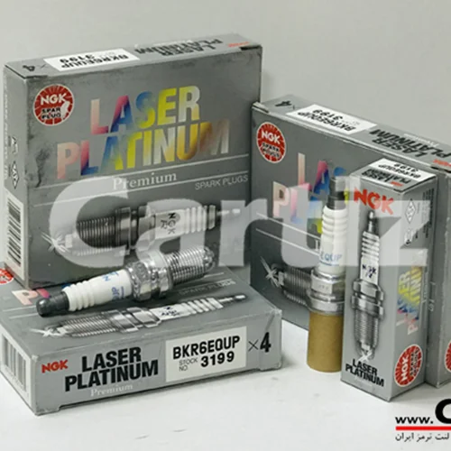 شمع چهارپلاتین کوتاه NGK ژاپن 3199 BKR6EQUP