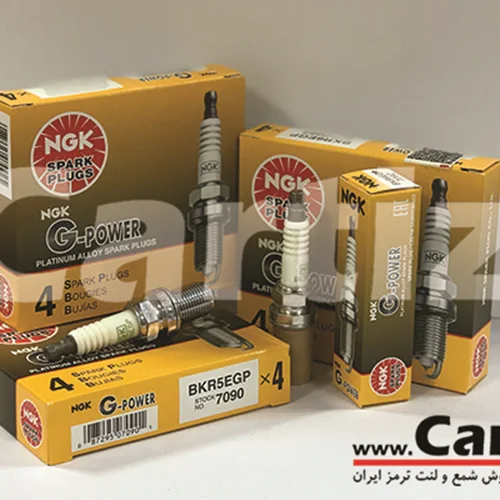 شمع سوزنی پلاتینیوم پایه کوتاه NGK ژاپن 7090 BKR5EGP
