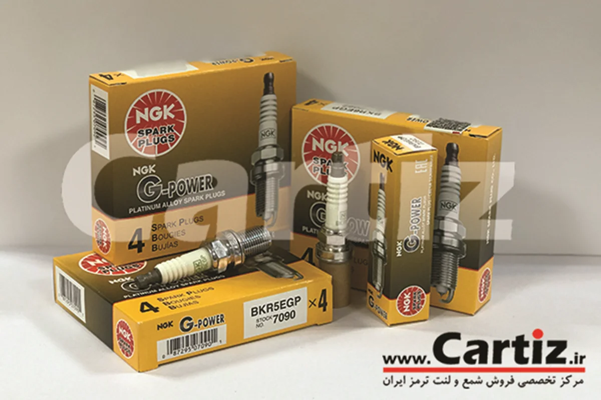 شمع سوزنی پلاتینیوم پایه کوتاه NGK ژاپن 7090 BKR5EGP