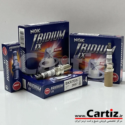 شمع سوزنی ایریدیوم پایه کوتاه سرد NGK ژاپن 2667 BKR7EIX