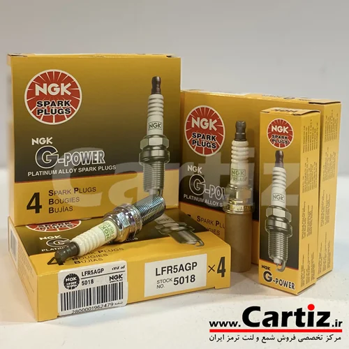 شمع سوزنی پلاتینیوم پایه بلند NGK ژاپن 5018 LFR5AGP