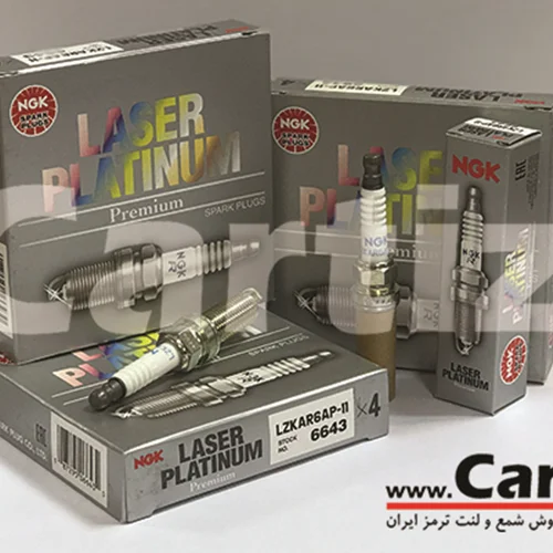 شمع سوزنی پلاتینیوم لیزری رزوه 12 آچار 14 NGK ژاپن 6643 LZKAR6AP-11