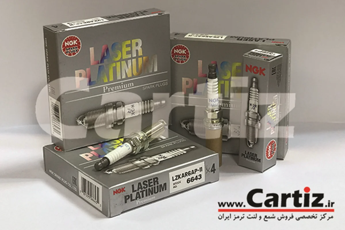 شمع سوزنی پلاتینیوم لیزری رزوه 12 آچار 14 NGK ژاپن 6643 LZKAR6AP-11