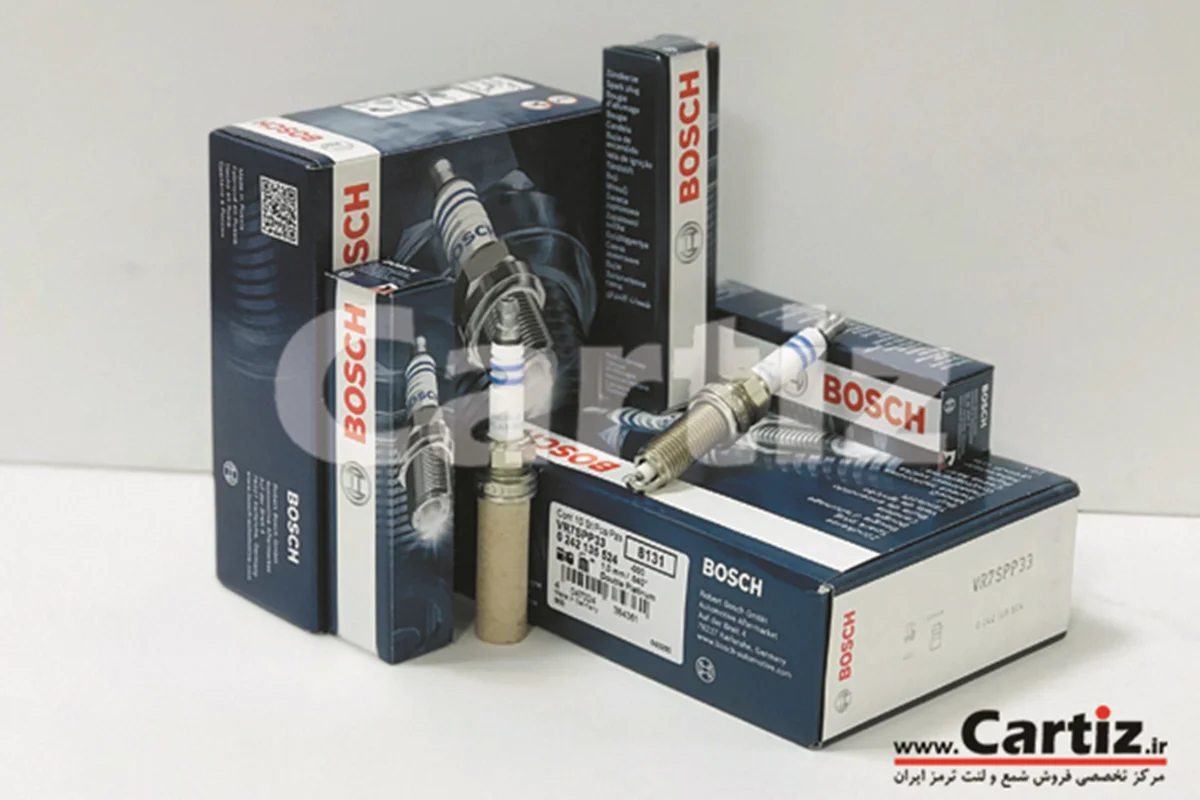 شمع سوزنی دبل پلاتینیوم رزوه 12 آچار 14 بوش آلمان VR7SPP33S Bosch