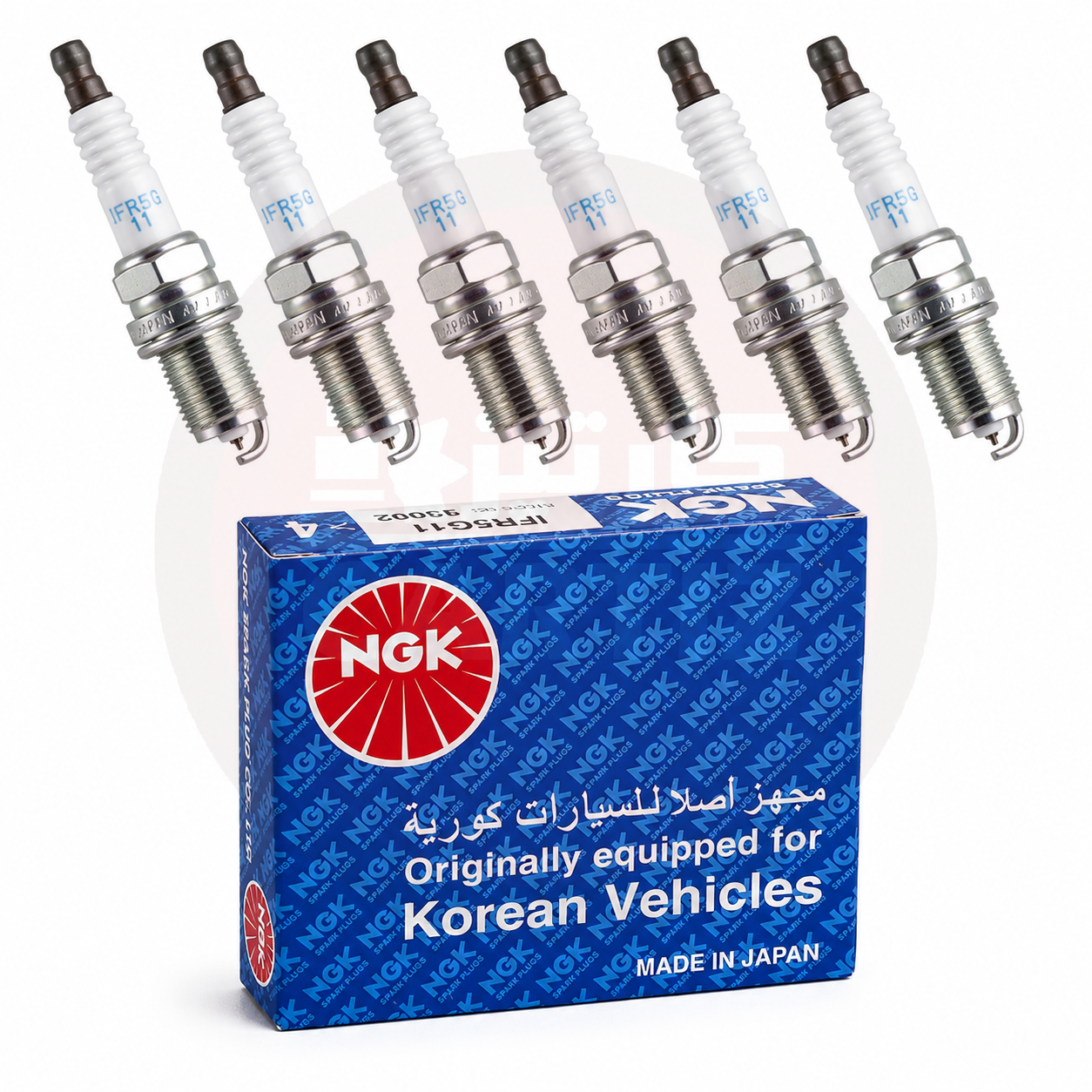 شمع سوزنی ایریدیوم نیسان ماکسیما اصلی NGK IFR5G-11 95992 (بسته 6 عددی)